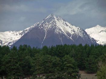 Вид на горы в Аршане